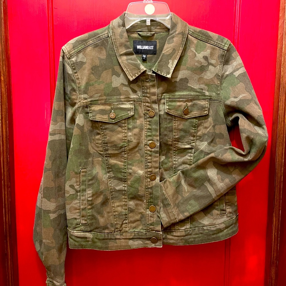William Rast denim camo jacket